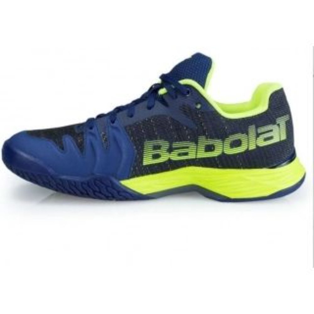 Babolat Men’s Jet Mach II Clay Tennis Shoes (Blue/Yellow) 👟